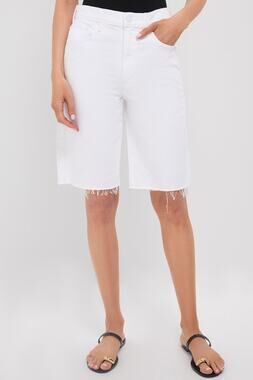 MOTHER The Maven Bermuda Fray - Picket Fence Size 28 NWT D0073